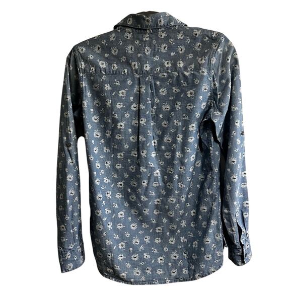 AG x Liberty Art Fabrics | Floral Chambray Button Down | Small | Made in USA - Picture 2 of 9